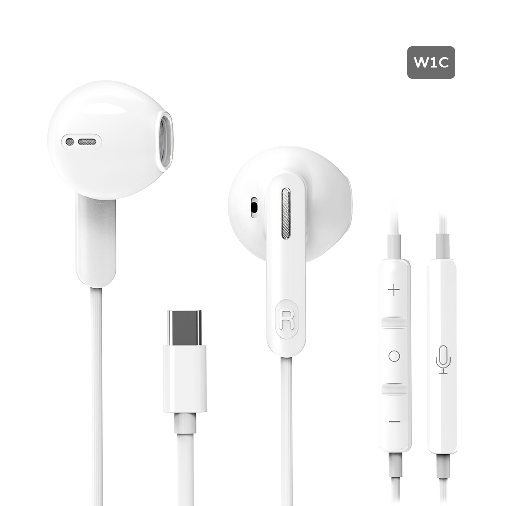 有線イヤホン イヤホン 高音質 マイク付き 通話可能 ノイズ低減 リモコン付き 電流ノイズ抑え Type-C/USB-A/3.5mm接続 オンライン会議 ビジネス用 普段使い ゲーム用  POWER W135