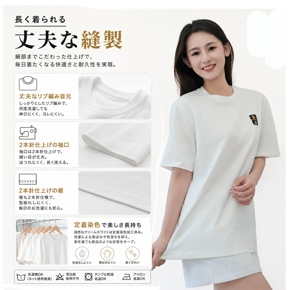 [2 個入り] Tシャツ 半袖 ホワイト 綿100％ 白い 着心地快適 ゆったりシルエット 通気性 吸汗速乾 肌に優しい 型崩れしにくい おしゃれ 通勤用 カジュアル メンズ レディース   ZYZGH-06