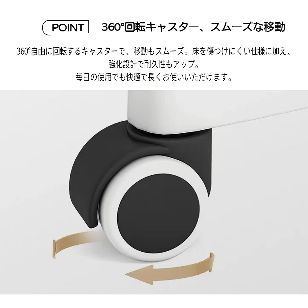 デスクチェア ドレッサーチェア メイクチェア 高さ調整可能 360°回転 静音キャスター 組立簡単 PUレザー 耐久性 オフィス 寝室 ドレッサールーム リビング   194220-Sailee-BROWN