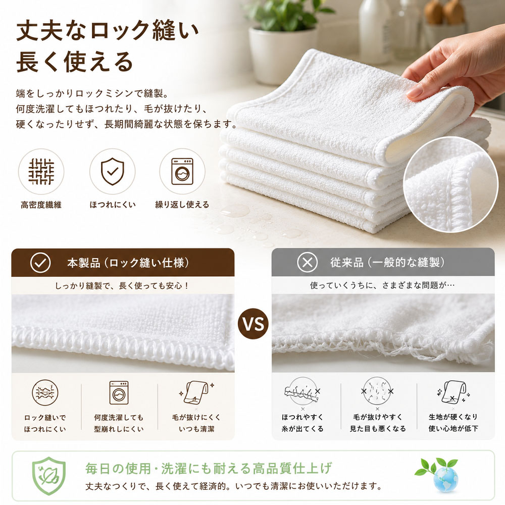 ふきん 5枚入り キッチンタオル 多目的ふきん 雑巾 30×30cm 吸水性 防カビ 衛生 抗菌 繰り返し使える 柔らかい肌触り 劣化しにくい 毛抜け防止 高密度繊維 テーブル拭き 食器拭き ガラス拭き キッチン用 掃除用品  KUCUNMB-01-A