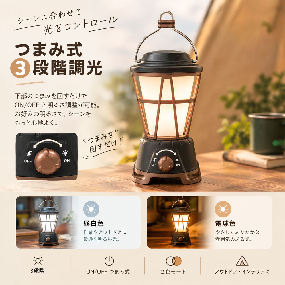 ランタン オイルランタン レトロランタン ランタン 調光ランタン LED 長時間点灯 IPX4防水 金属製ハンドル 吊り下げ 置き 持ち運び 車中泊 停電 非常灯 防災   YKOGH-03   