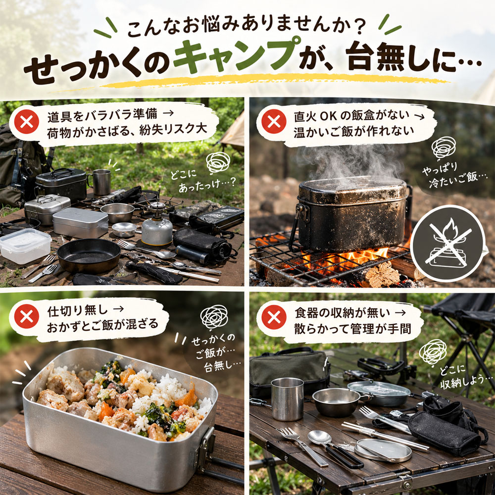 キャンプクッカーセット アウトドア調理器具 キャンプ飯盒 800ml ポケットアルコールストーブ カトラリー アルミ製 炊飯 調理 直火対応  キャンプ 登山 ハイキング アウトドア ピクニック   YKOGH-07