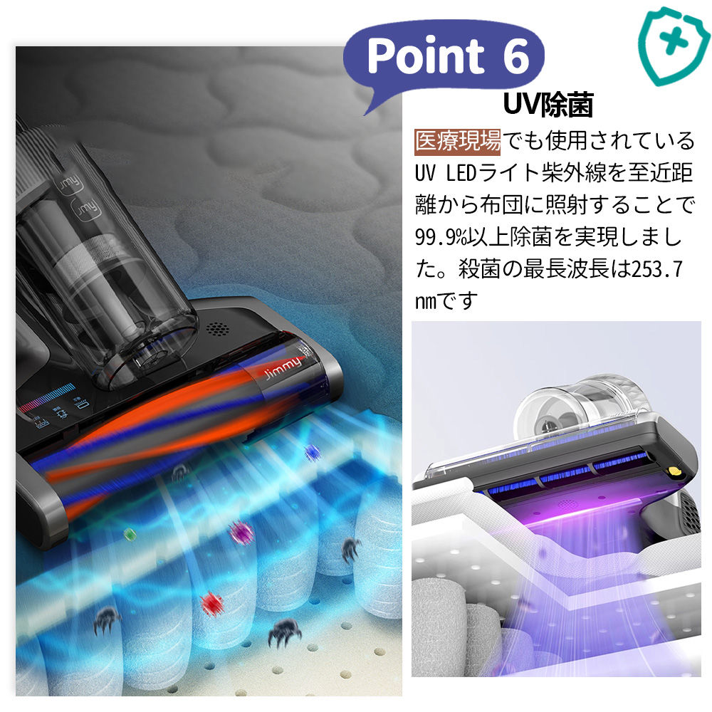 布団クリーナー 布団用掃除機 ダニ取り掃除機 ベット掃除機 ふとんたたき UV除菌 480w超高速たたき 超吸引 60度温風機能 花粉 ダニ対策 ハウスダスト カーペット ベット 梅雨 BX7 Pro