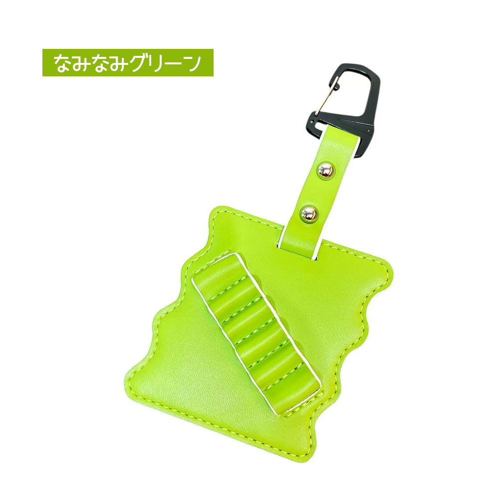 ゴルフティーホルダー 木製ティー対応 高品質 カラビナ＆丸リング付き 5本収納 耐久性◎ ラウンド用品 メンズ レディース兼用  WBGYCUI-05
