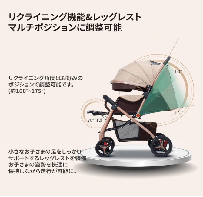 ベビーカー A/B型 軽量 コンパクト baby car baby stroller ベビーカー 新生児 折りたたみ リクライニング 36か月まで 問題があれば、いつでも連絡してください。 F1