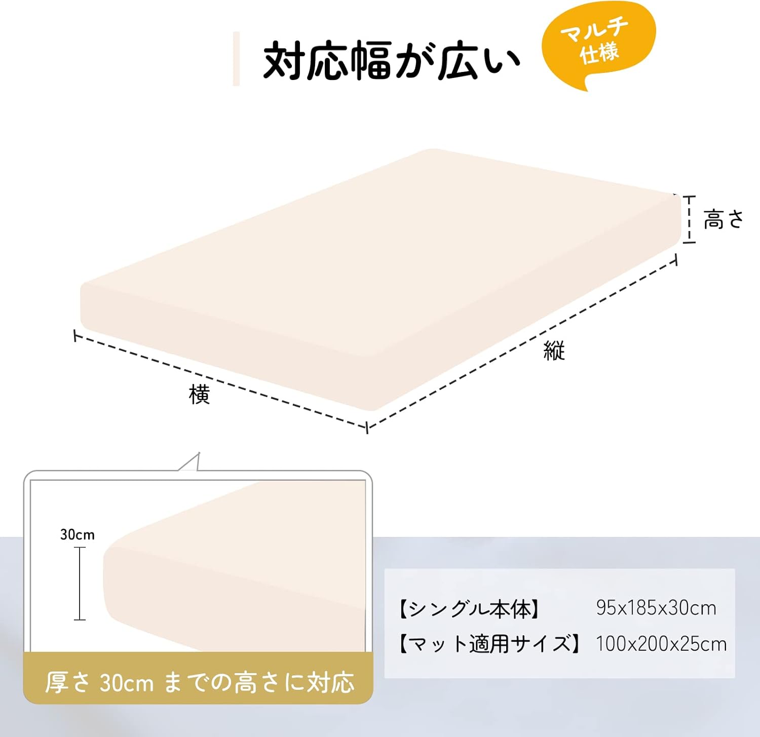 ボックスシーツ セミダブル 伸びるシーツ のびのびぴったり フィットシーツ 抗菌防臭 通気性 ベッドシーツ マットレス・敷ふとん兼用 ベッドカバー マットレスカバー オールシーズン 吸水速乾 着脱簡単 セミダブル
