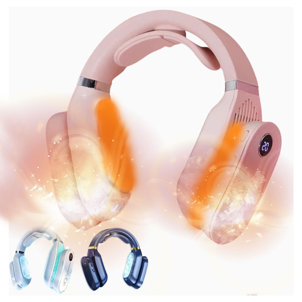 首掛けヒーター&クーラー 首掛け扇風機 ネッククーラー ネックヒーター 3段階温度調節 USB充電 瞬時加熱冷却 長時間稼働 静音設計 繰り返し使える 寒さ対策  WBGHSQQ-04