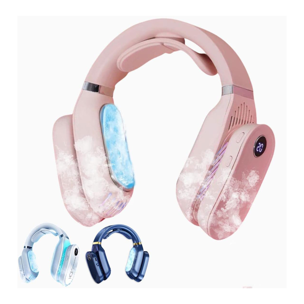 首掛けヒーター&クーラー 首掛け扇風機 ネッククーラー ネックヒーター 3段階温度調節 USB充電 瞬時加熱冷却 長時間稼働 静音設計 繰り返し使える ひんやり感   WBGHSQQ-044