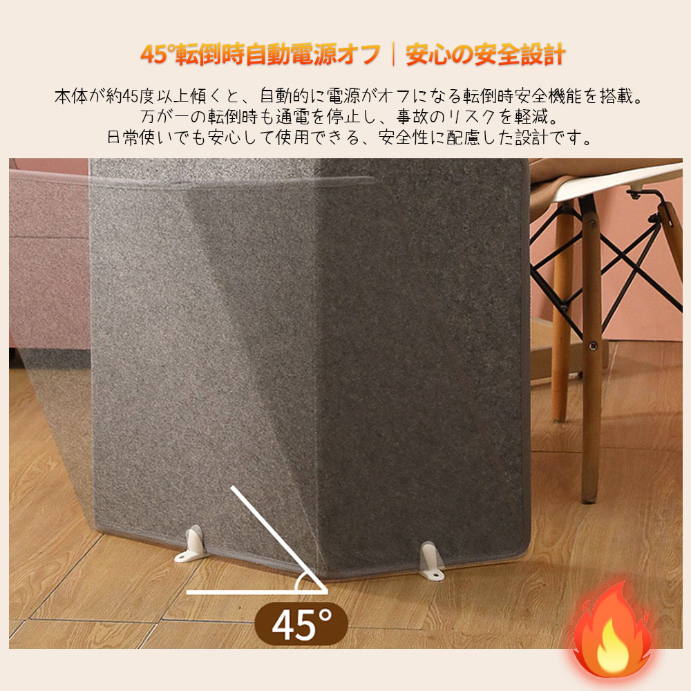パネルヒーター 足元ヒーター 省エネ 一人用 こたつ 冷え対策 遠赤外線 デスクヒーター 3段階温度調節 過熱保護 転倒オフ 折り畳み式 オフィス 暖房器具  WBGHSQQ-08